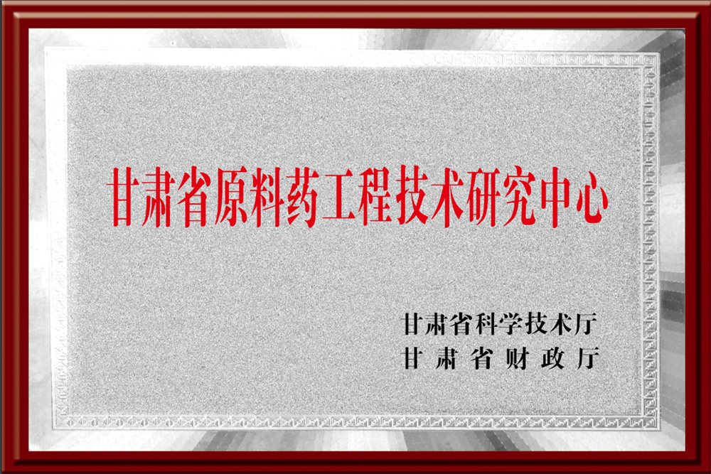 Gansu Province Engineering Technology Research Center for Active Pharmaceutical Ingredients