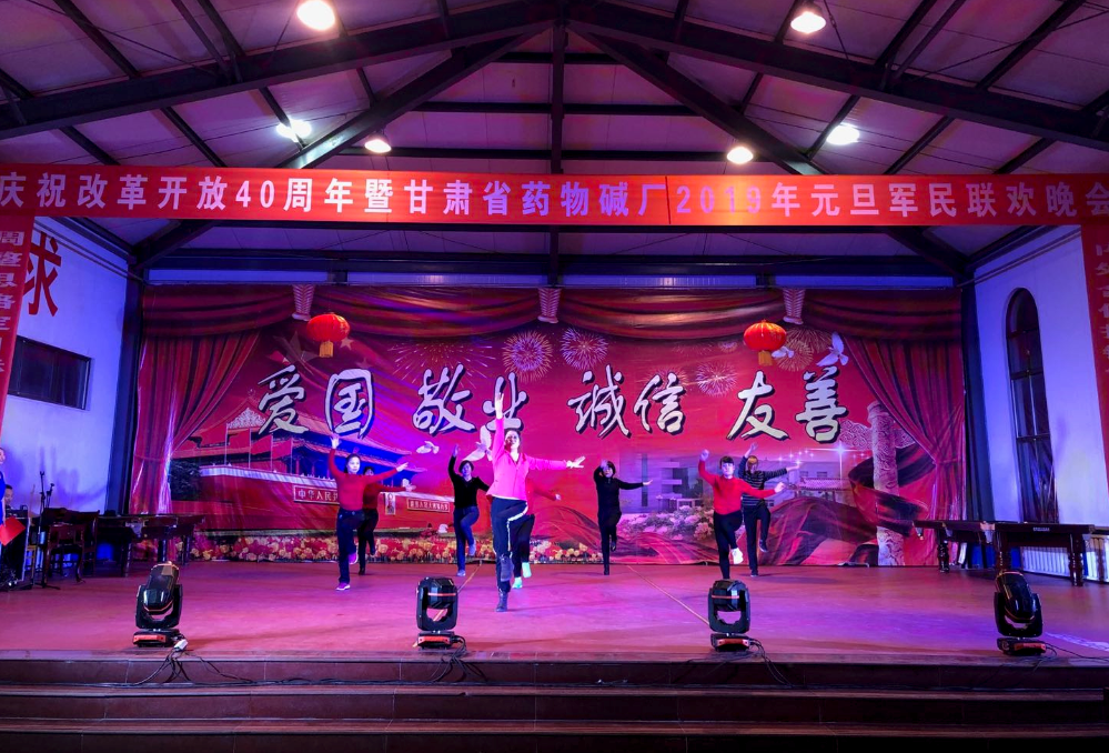 甘肃省药物碱厂举办庆祝改革开放40周年暨2019年元旦军民联欢晚会